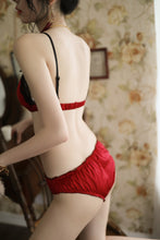 Load image into Gallery viewer, New sexy lingerie black lace artificial silk bra underwear sexy suit factory direct wholesale