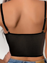 Load image into Gallery viewer, Floral Lace Push Up Cami Coeset, Contrast Mesh Hollow Out Crop Top Bra, Women's Lingerie & Underwear