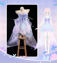 Load image into Gallery viewer, LAST BATCH UWOWO Exclusive Genshin Impact Fanart Kokomi Starlit Jellydream Formal Dress Cosplay Costume Bud Dress With Petticoat