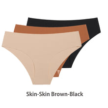 Load image into Gallery viewer, 3 Pcs Set Seamless Panties for Women Breathable Low Waist Sexy Underwear Solid Silk Briefs Invisible Seamless Panties Woman