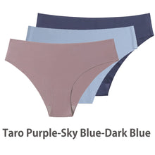 Load image into Gallery viewer, 3 Pcs Set Seamless Panties for Women Breathable Low Waist Sexy Underwear Solid Silk Briefs Invisible Seamless Panties Woman