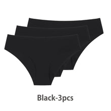Load image into Gallery viewer, 3 Pcs Set Seamless Panties for Women Breathable Low Waist Sexy Underwear Solid Silk Briefs Invisible Seamless Panties Woman