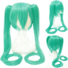 Load image into Gallery viewer, 28 Colors Miku Cosplay Wig Long Heat Resistant Synthetic Hair Clip Ponytails Wigs