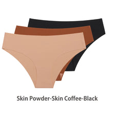 Load image into Gallery viewer, 3 Pcs Set Seamless Panties for Women Breathable Low Waist Sexy Underwear Solid Silk Briefs Invisible Seamless Panties Woman