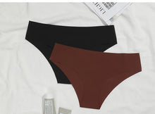 Load image into Gallery viewer, 3 Pcs Set Seamless Panties for Women Breathable Low Waist Sexy Underwear Solid Silk Briefs Invisible Seamless Panties Woman