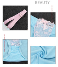 Load image into Gallery viewer, Lace Bra Set 3 Breasted Sexy Lingerie Comfortable Floral Bra and Panties Push Up Women Underwire Adjusted-straps Underwear Sets