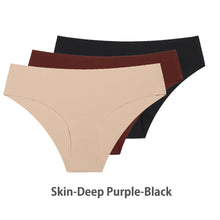 Load image into Gallery viewer, 3 Pcs Set Seamless Panties for Women Breathable Low Waist Sexy Underwear Solid Silk Briefs Invisible Seamless Panties Woman