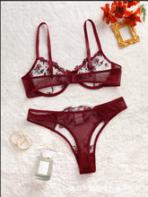 Load image into Gallery viewer, Y cross-border Europe and the United States new sexy lingerie sexy ladies mesh black perspective sexy suit wholesale 23129