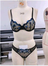 Load image into Gallery viewer, Y cross-border Europe and the United States new sexy lingerie sexy ladies mesh black perspective sexy suit wholesale 23129