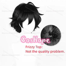 Load image into Gallery viewer, Andy and Leyley Cosplay Wig Women Men Short Hair Black Wig Cosplay Anime Wigs Heat Resistant Synthetic Wigs