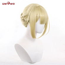 Load image into Gallery viewer, UWOWO Evelyn Wig Game Zenless Zone Zero / ZZZ Evelyn Chevalier Cosplay Wig Yellow Gold Hair Halloween Wig