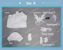 Load image into Gallery viewer, LAST BATCH UWOWO Genshin Impact Columbina Cosplay Costume Fatui Harbingers Damselette Snezhnaya Halloween Christmas Costumes