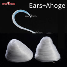 Load image into Gallery viewer, UWOWO Genshin Impact Fanart Furina Chinese Style Focalors Cospaly Wig Light Blue And Silver Hair Two Styles