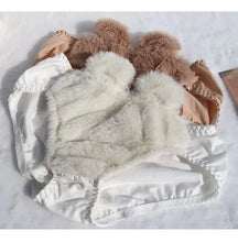 Load image into Gallery viewer, Cartoon Bear Students Plush Sexy Comfortable Wireless Bra & Brief Sets Comfortable Lingerie Japanese Girls Winter Underwear