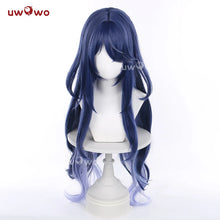Load image into Gallery viewer, UWOWO Lauma Wig Game Genshin impact Lauma Cosplay Wig Long Hair Blue Hair Halloween Wig