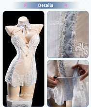 Load image into Gallery viewer, PRE SALE UWOWO Cheshire Cosplay Game Azur Lane Cheshire Oath Wedding Dress Bride Boudoir Cosplay Costume Halloween Costume
