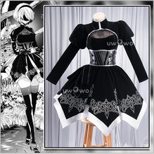 Load image into Gallery viewer, IN STOCK UWOWO A2 Cosplay NieRR:Automata A2 YoRHa: Pearl Harbor Descent Record Cosplay Costume Woman Dress Halloween Costume