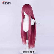 Load image into Gallery viewer, 73 Colors 100cm Long Straight Cosplay Wig Anime Compatible Universal Omopinenet Heat Resistant Synthetic Hair Wigs + Wig Cap