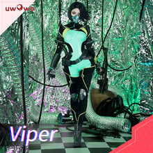 Load image into Gallery viewer, IN STOCK UWOWO Game Valorantt Viper Cosplay Costume with Face Mask Accessories Women Bodysuit Jumpsuit Halloween Costumes Suit