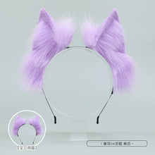 Load image into Gallery viewer, Cat Ear Headband Kawaii Fox Ear Lolita Cosplay Headwear Japanese Fluffy Hair Accessories Adjustable Ear Jk Role Play Headdress