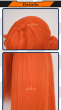 Load image into Gallery viewer, UWOWO Orphie Wig Game Zenless Zone Zero ZZZ Orphie Cosplay Wig Orphie "Magus" Magnusson Wig Orange Hair Long Hair Halloween Wig