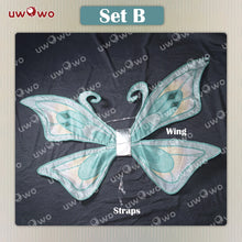 Load image into Gallery viewer, IN STOCK UWOWO Bloomm Anime Cosplay Costume Big Fairy Wings Cosplay Princes Costume Outfit Butterfly Halloween Costumes