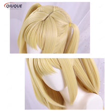 Load image into Gallery viewer, Anime MisaMisa Cosplay Wig Misa Amane Long Blond Double Tails Heat Resistant Hair Hallowen Party Wigs + Wig Cap