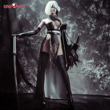 Load image into Gallery viewer, IN STOCK UWOWO Nierr: Automataa Yorhaa 2B Cosplay Cheongsam Costume S-3XL Halloween Costumes Uwowo×DISHWASHER1910 Fanart Suits