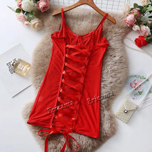 Load image into Gallery viewer, Women Transparent Bra And Panty Set Underwear Set Hot Erotic Sexy Costumes Underwear Open Bra Thong Sexy Lingerie Sets