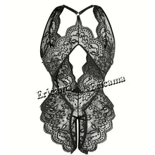 Load image into Gallery viewer, Transparent Sexy Lingerie For Women 18 Hot Erotic Underwear Sexy Costume Lace Open Crotch Lingerie Set Bodysuit Lingerie