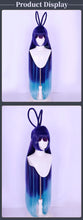 Load image into Gallery viewer, UWOWO Game Azur Lane New Jersey Dancing in the Moonlight Gown Boudoir Cosplay Wig Long Blue Hair Halloween Wig