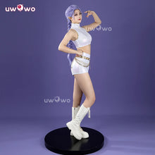 Load image into Gallery viewer, UWOWO Rumi Cosplay Collab Series: Kpop Huntrix Rumi White Holographic Performance Cosplay Costume XS-3XL Halloween Costume