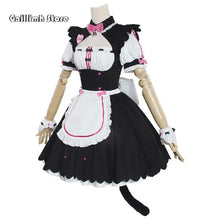 Load image into Gallery viewer, Vanilla Cosplay Costume In Stock Maid Dress Maid Outfit NEKOPARA Chocola Vanilla OVA Maid Game Uniform Cat Neko Girl Women
