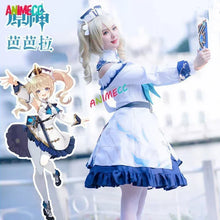 Load image into Gallery viewer, ANIMECC in Stock Genshin Impact Barbara Cosplay Costume Wig Anime Game Princess Dresses Lolita Maid Halloween Clothes for Women