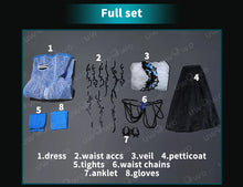 Load image into Gallery viewer, UWOWO Collab Series: Anime Ghostt Bride Doll Gown Victoria Everglot Cosplay Costume S-3XL Halloween Costume