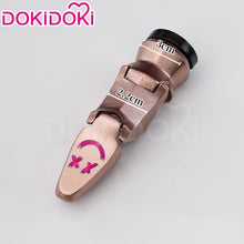 Load image into Gallery viewer, IN STOCK Jinxx Wig Game DokiDoki-R Women 38cm Hair Jinxx Cosplay Mask Tattoo Necklace Nails Bun Wig Luminous Ball Free Cap