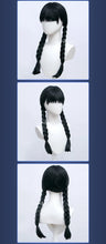Load image into Gallery viewer, IN STOCK UWOWO Wednesday Halloween Wig Addams Cosplay Wig Women Long Braided Hair