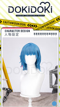 Load image into Gallery viewer, IN STOCK Jinxx Wig Game DokiDoki-R Women 38cm Hair Jinxx Cosplay Mask Tattoo Necklace Nails Bun Wig Luminous Ball Free Cap