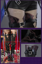 Load image into Gallery viewer, IN STOCK UWOWO Honkai Star Rail Black Swan Cosplay Costume Purple Dress Halloween costume