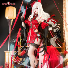 Load image into Gallery viewer, LAST BATCH UWOWO Genshin Impact Shenhe Frostflower Dew New Outfits Lantern Rite Cosplay Costume