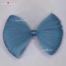 Load image into Gallery viewer, UWOWO Yumemizuki Mizuki Wig Game Genshin Impact Yumemizuki Mizuki Cosplay Wig With Bow Long Dark Blue Hair