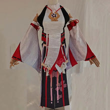 Load image into Gallery viewer, Yae Miko Full Set Guuji Yae Cosplay Costume Wig Earning Headwear Ears Tail for Comic Con