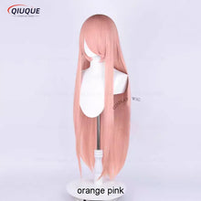 Load image into Gallery viewer, 73 Colors 100cm Long Straight Cosplay Wig Anime Compatible Universal Omopinenet Heat Resistant Synthetic Hair Wigs + Wig Cap