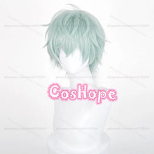 Load image into Gallery viewer, TILL Cosplay Wig 32cm Short Frizzy Green Wig Cosplay Anime Cosplay Wigs Heat Resistant Synthetic Wigs for Halloween Costume