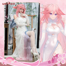 Load image into Gallery viewer, LAST BATCH UWOWO Genshin Impact Fanart: Yae Miko Qipao Chinese Style Dress Cosplay Costumes