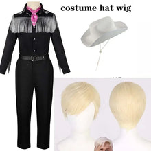 Load image into Gallery viewer, KEN Cosplay Costume with Hat Cowboy With Scarf Western Long Sleeve Fringe Shirt Halloween Cosplay For Mens B