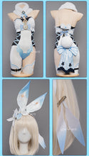 Load image into Gallery viewer, LAST BATCH UWOWO Genshin Impact Traveler Lumine Cosplay Costume Douji Bunny Suit Canon Aether&Lumine Cos Outfit Halloween Cos