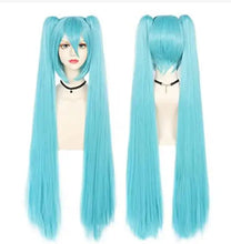 Load image into Gallery viewer, 28 Colors Miku Cosplay Wig Long Heat Resistant Synthetic Hair Clip Ponytails Wigs