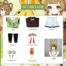 Load image into Gallery viewer, YaoYao Cosplay Costume Adult Carnival Uniform Wig Anime Halloween Party Costumes Masquerade Women Game Genshin Impact