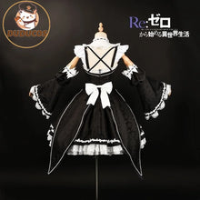 Load image into Gallery viewer, Remm/Ramm Cosplay Costume Anime Cosplay DUDU-R Women Cute Maid Uniform Costume Remm Cosplay